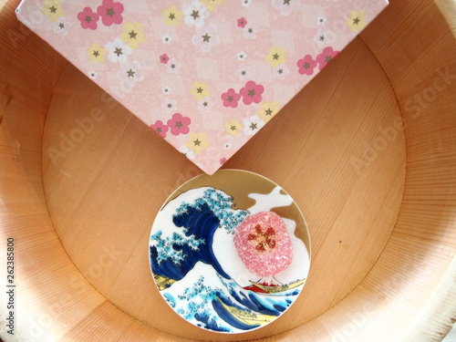 Japanese sweet and traditional Japanese design Fototapet