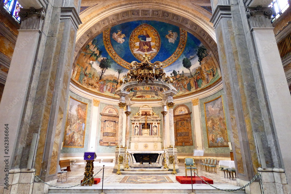 Obraz premium basilica di santa croce in gerusalemme,roma,italia.
