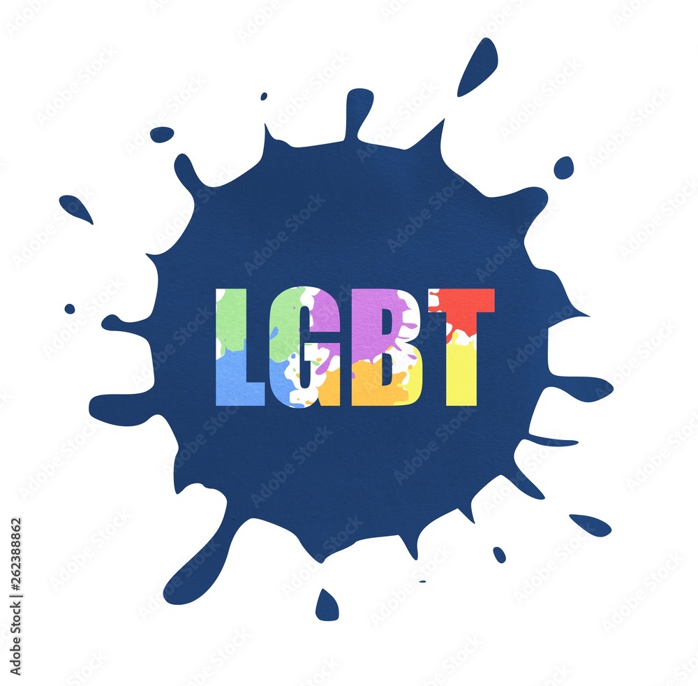 Background Abstract Dark Blue Water Drop Paper Texture Background With Lgbt Colorful Word Illustration Copy Space For Text Lgbt Concept Stock イラスト Adobe Stock