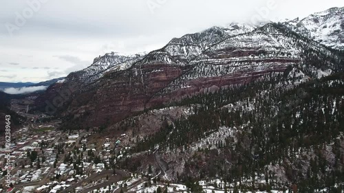 Aerial, San Juan National Forest in Colorado photo