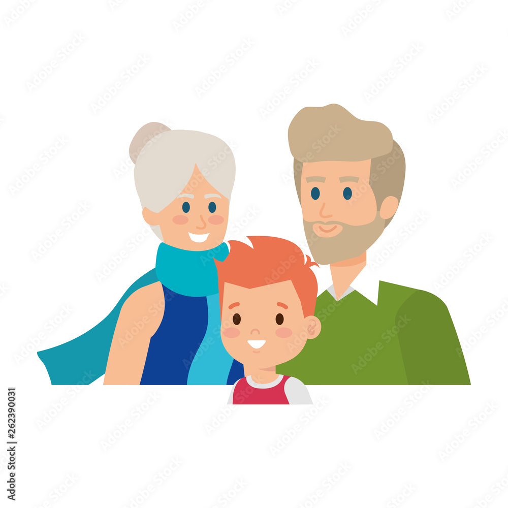 cute grand parents couple with grandson cute grand parents couple with grandson