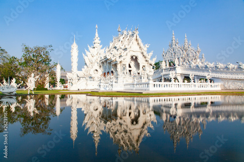 wat Rong Khun The famous White Temple in Chiang Rai, Thailand