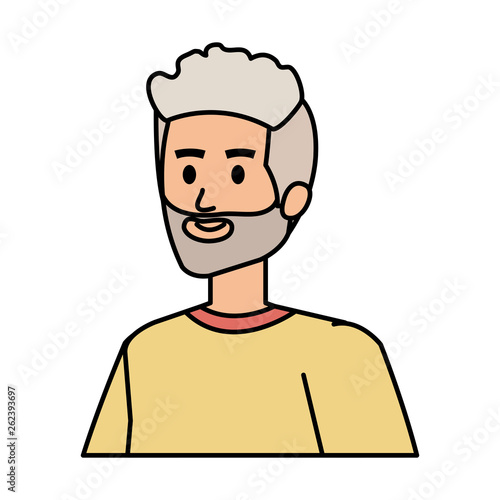 cute grandfather avatar character