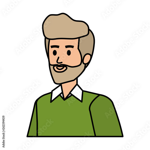cute grandfather avatar character