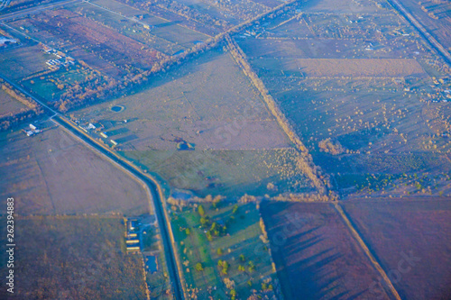 Aerial view of Houston Suburban area 