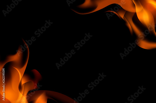 Burning flame background