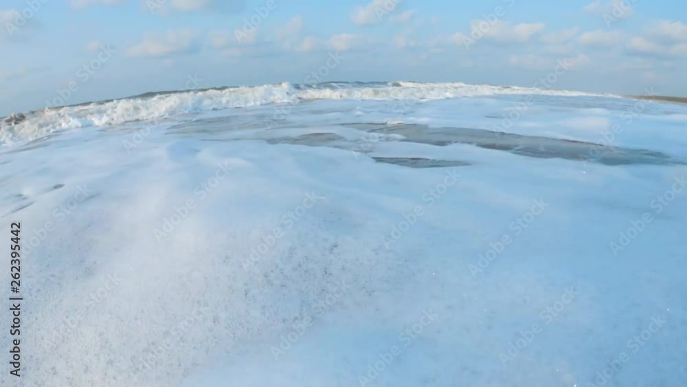 waves hit camera in beach water danger sea tides ground level deep waves hit camera in beach water danger sea tides ground level deep