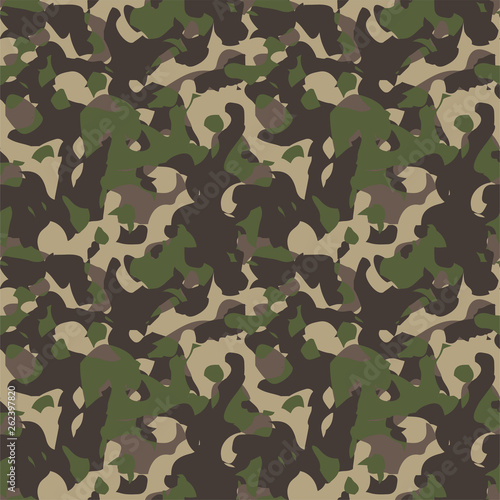 Camouflage background. Seamless pattern.Vector. 迷彩パターン