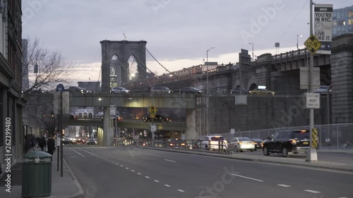 Brooklyn Bridge and BQE view from Dumbo