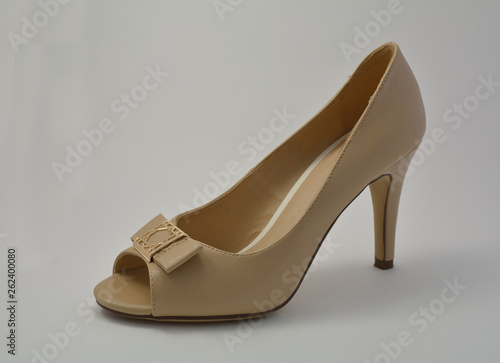 A beige women shoes