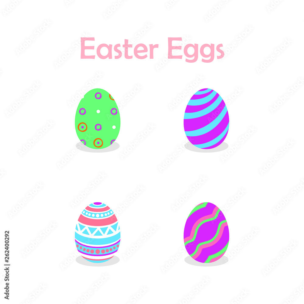 illustration of easter eggs collection for easter day illustration of easter eggs collection for easter day