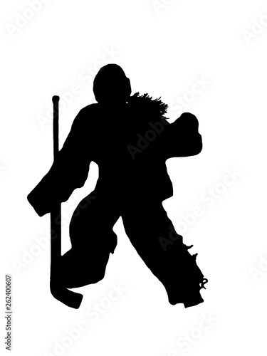 Female Ice Hockey Goalie