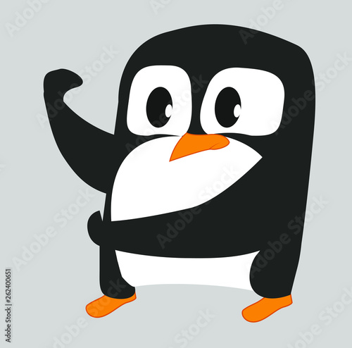 pinguino, dibujos animados, pinguinito, aves, personaje