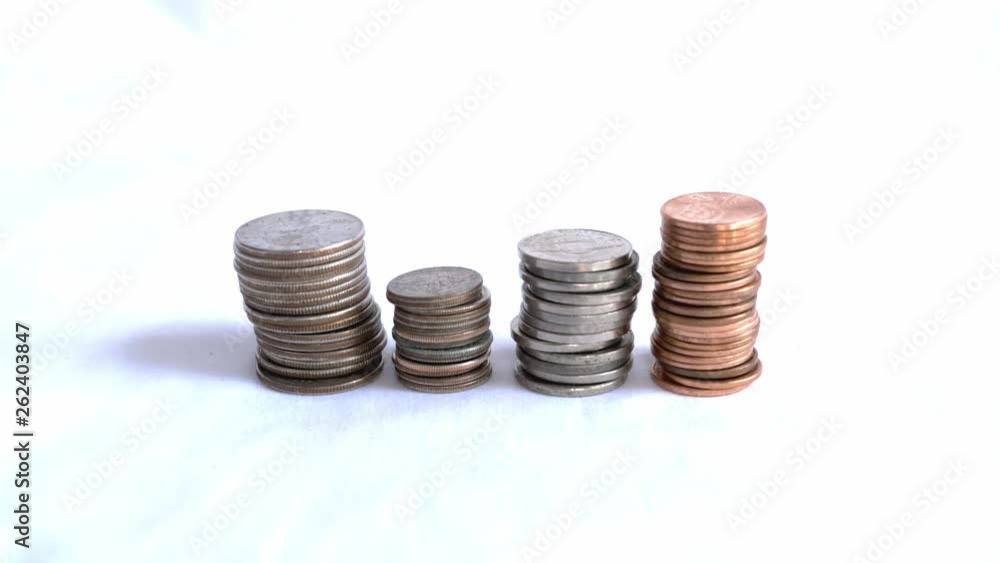 Grabbing a handful of stacked of US Currency Grabbing a handful of stacked of US Currency