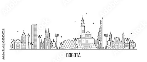 Bogota skyline Distrito Capital Colombia a vector photo
