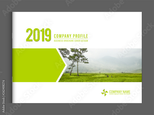 Cover design for annual report business catalog company profile brochure magazine flyer booklet poster banner. A4 landscape template element cover vector EPS-10 sample image with Gradient Mesh.
