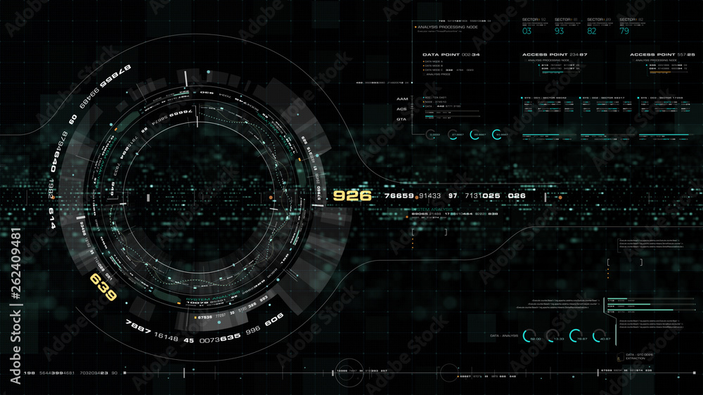Futuristic motion graphic user interface head up display screen with Holographic Earth and digital data telemetry information display for digital background computer desktop display screen Futuristic motion graphic user interface head up display screen with Holographic Earth and digital data telemetry information display for digital background computer desktop display screen