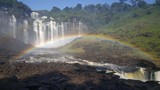Rainbow at Kalandula Falls in Angola