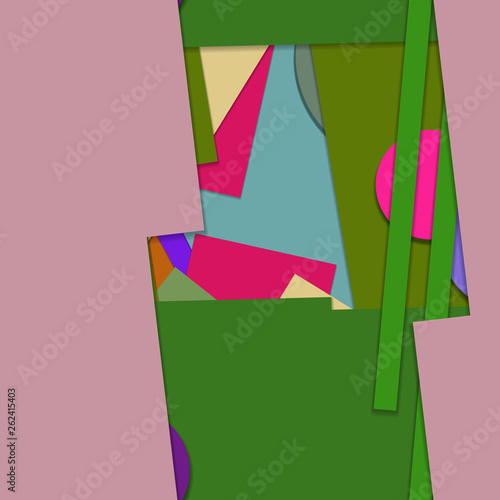 Flat material design - Creative vector trend seamless