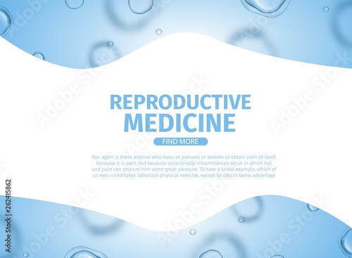 Reproductive Medicine. Abstract Medical Banner