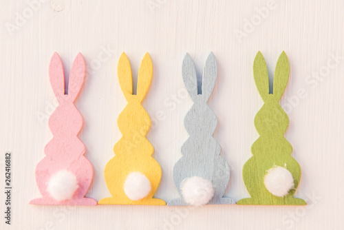 easter concept white background with room for text  photo