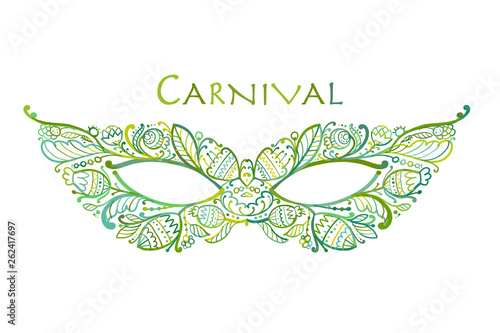 Carnival venetian mask ornamental for your design