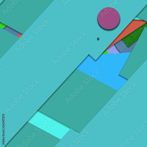 Flat material design - Creative vector trend seamless