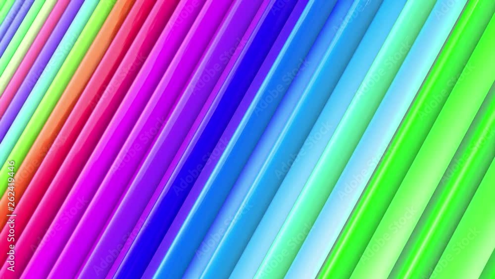 Rainbow multicolored stripes move cyclically. 2 Rainbow multicolored stripes move cyclically. 2