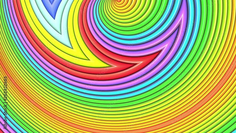 Rainbow multicolored stripes move cyclically. 67 Rainbow multicolored stripes move cyclically. 67