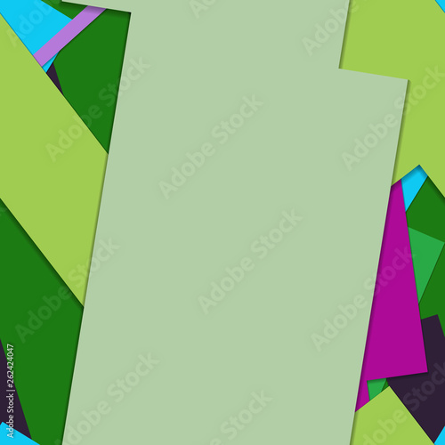 Flat material design - Creative vector trend seamless