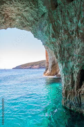 Zakynthos Island, Greece. Caves of keri