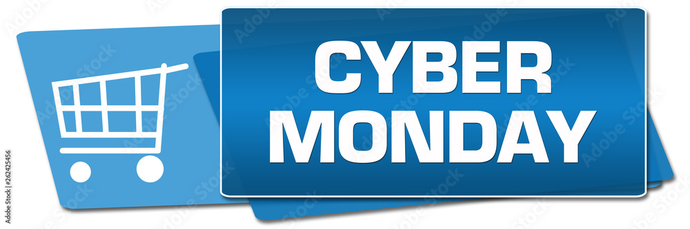 Cyber Monday Blue Side Squares 