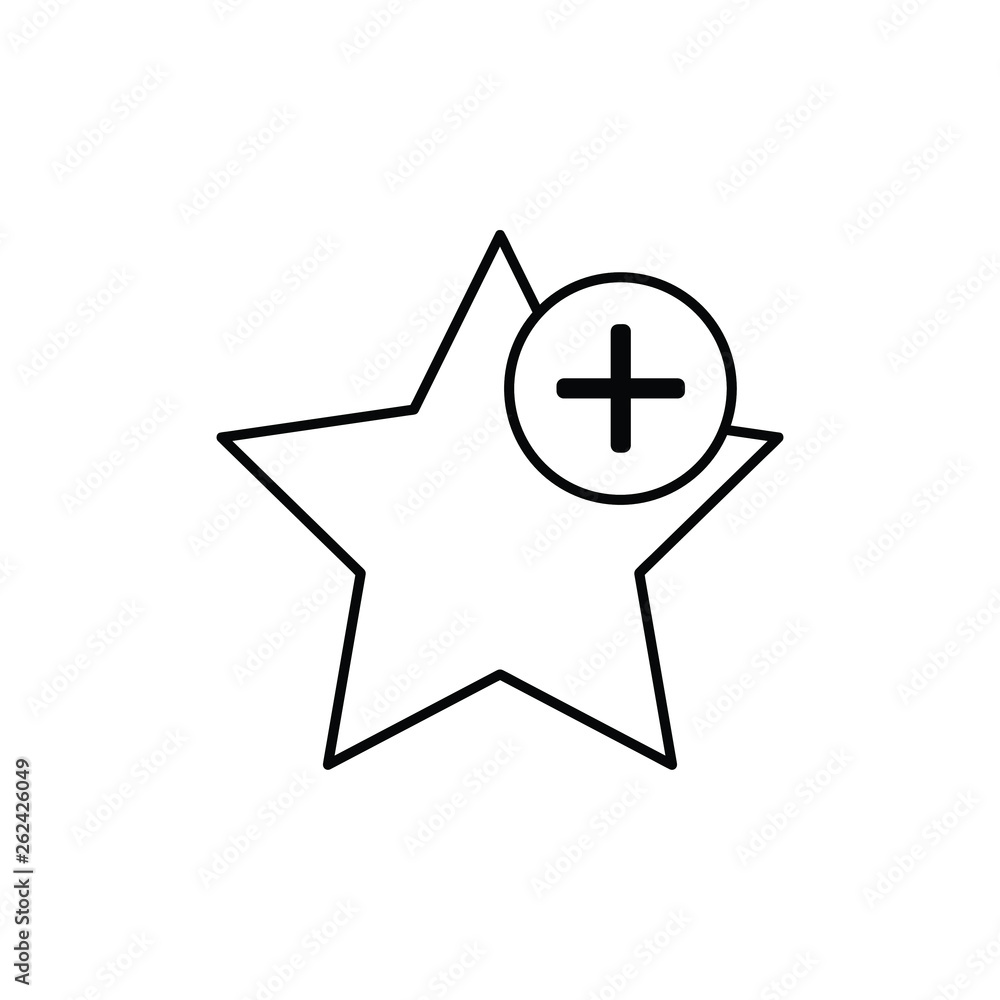 Add star bookmark outline icon Add star bookmark outline icon
