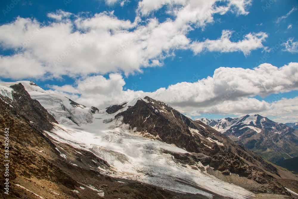 Cevedale Ortles glacier, in the Stelvio National Park, Valtellina, Italy