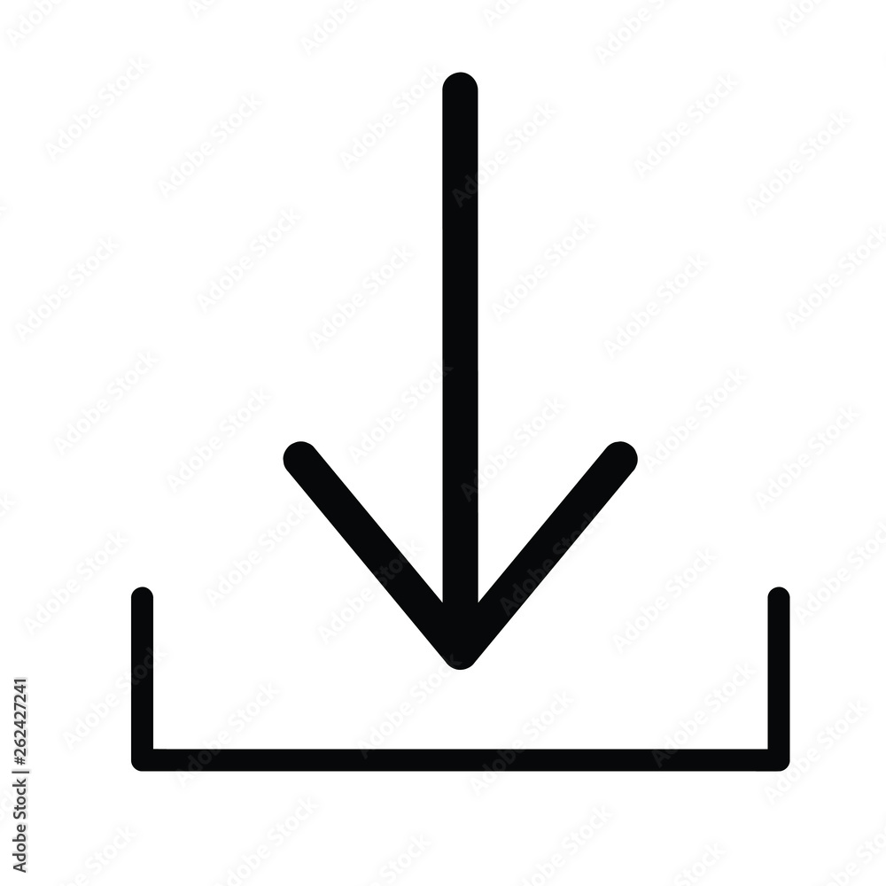 download icon in trendy flat style download icon in trendy flat style