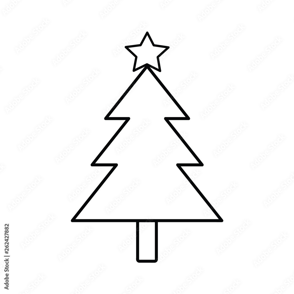 Xmas tree outline icon Xmas tree outline icon