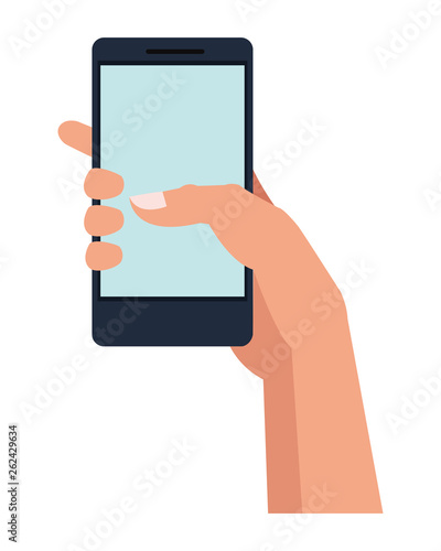 hand holding cellphone