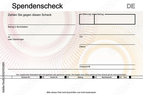 Spendenscheck 104
