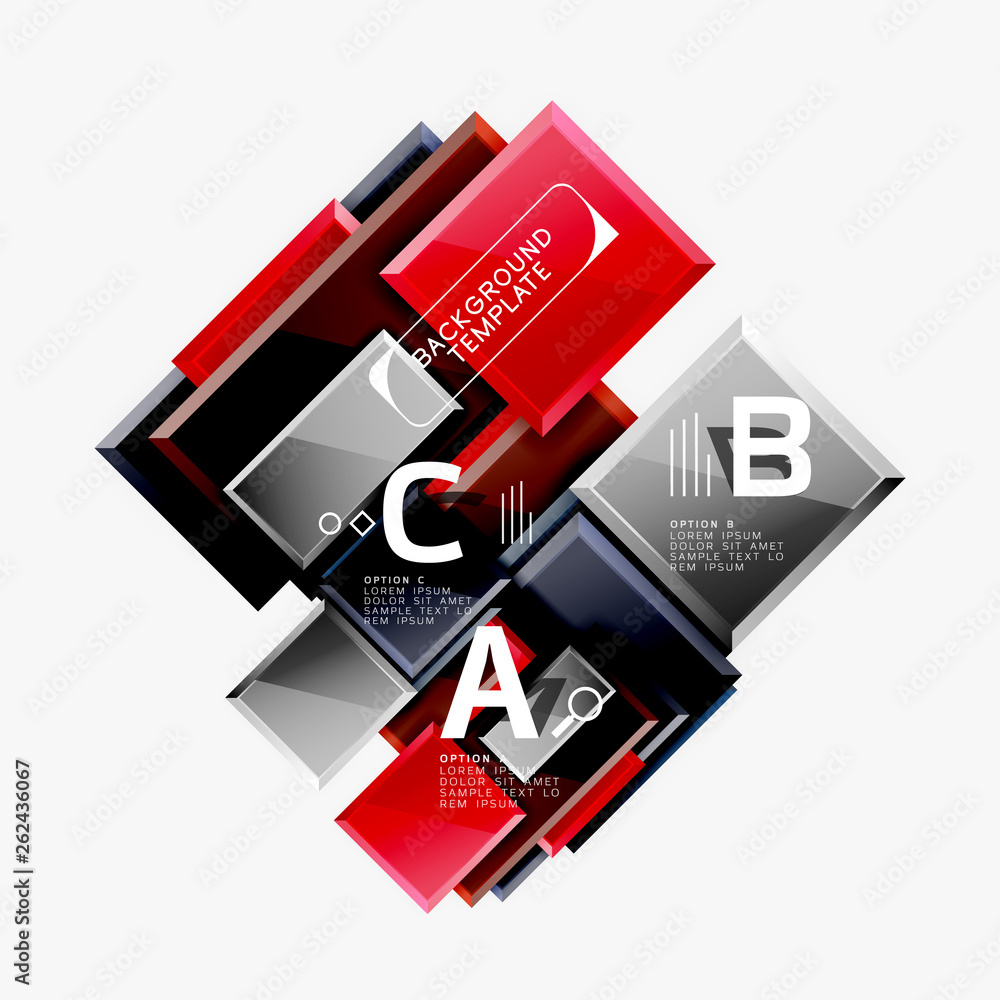 Obraz premium Minimal square banner abstract background