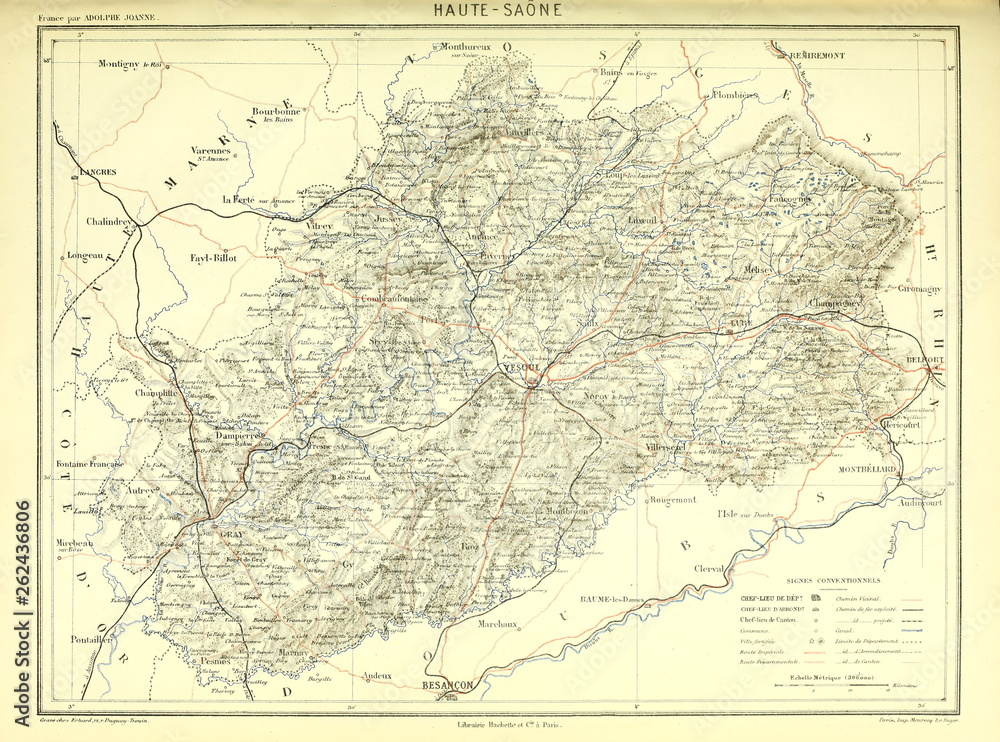 Franco-Prussian War. Old map. Engraving image Franco-Prussian War. Old map. Engraving image