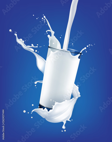 Slashing pouring milk