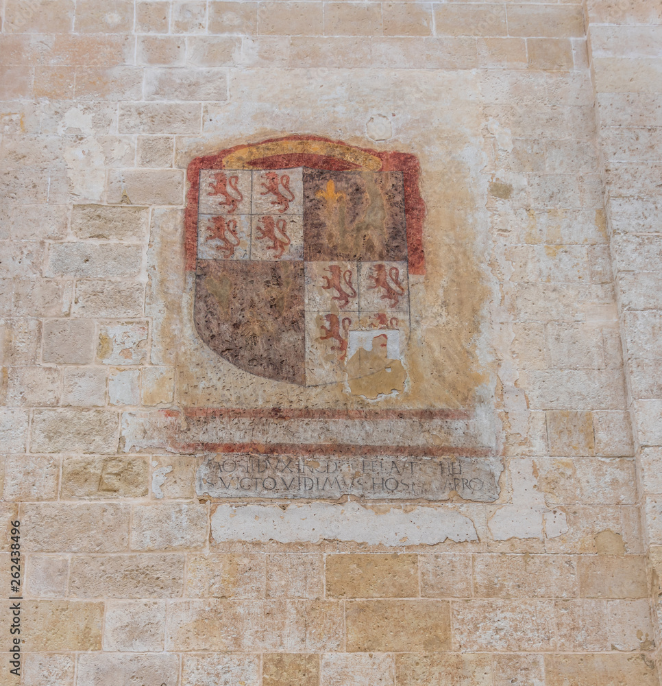Detail on a Wall in The Ancient City of Matera, Italy