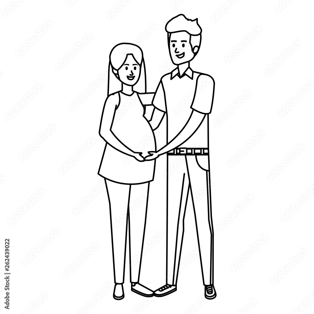 young pregnancy woman and man young pregnancy woman and man