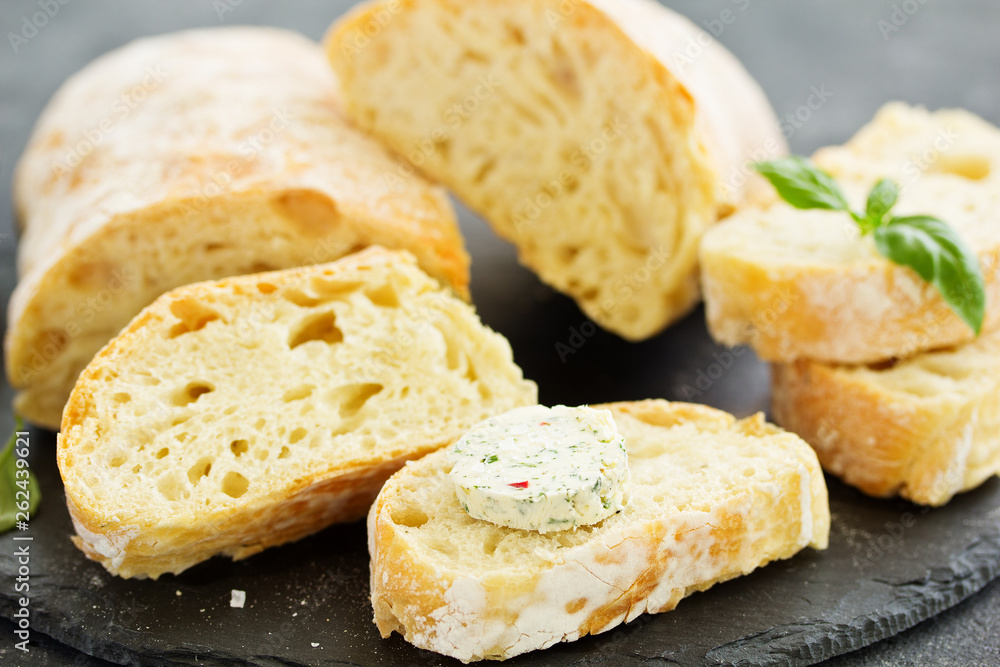 homemade ciabatta bread...