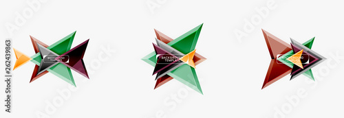 Arrows abstract composition for banner, background or logo