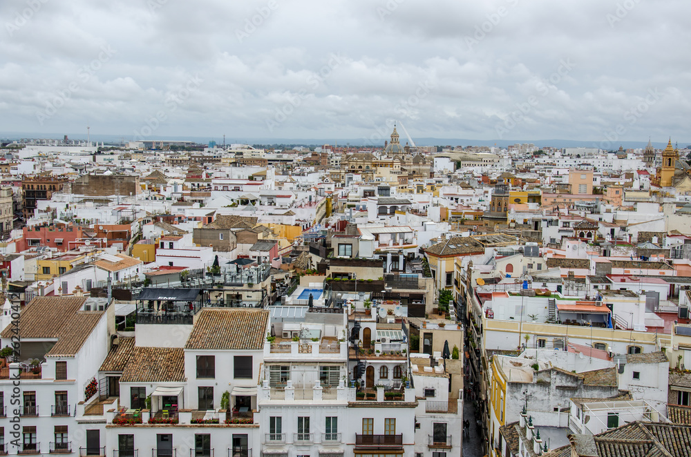 Seville panorama from a high viewpoint