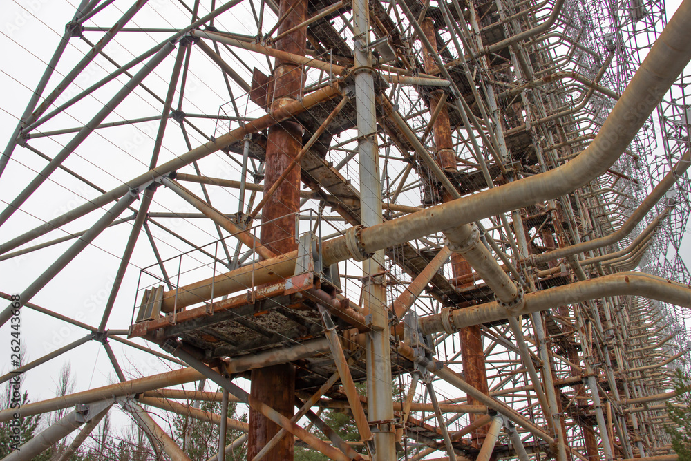 Military antenna in Chernobyl,Tour to Chernobyl and Pripyat Military antenna in Chernobyl,Tour to Chernobyl and Pripyat