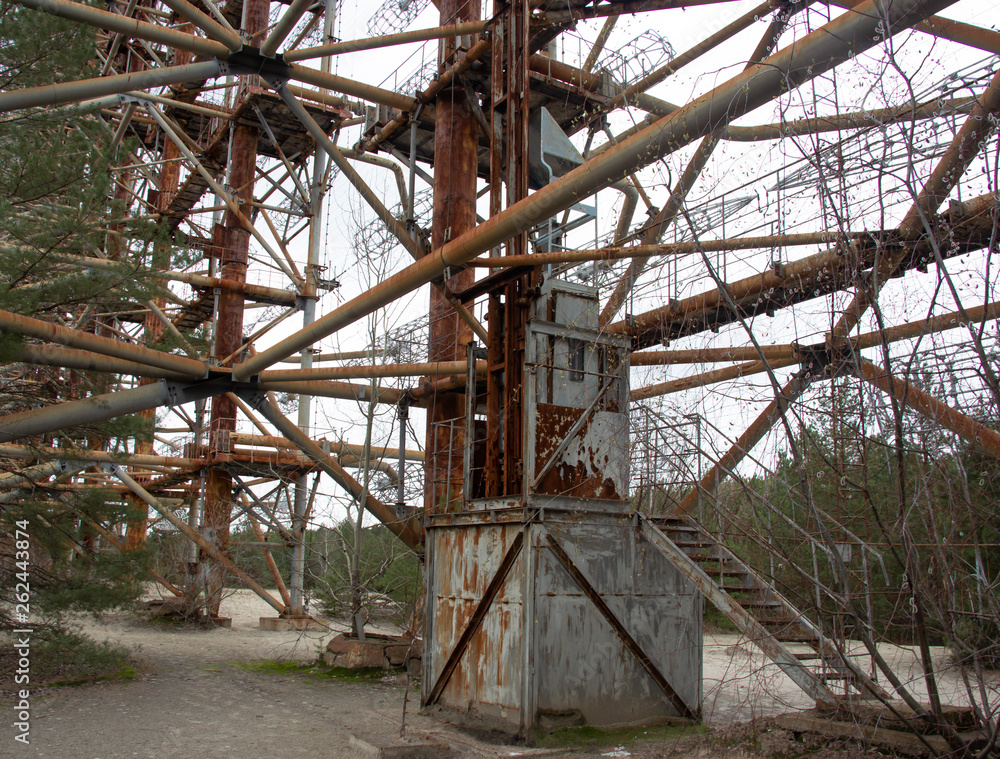 Military antenna in Chernobyl,Tour to Chernobyl and Pripyat Military antenna in Chernobyl,Tour to Chernobyl and Pripyat