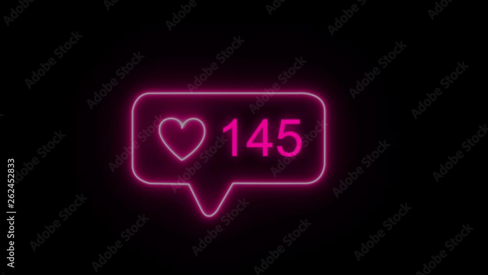 Like and hearts in neon style with a glow, cheating likes in the social network. Ukraine Dnipro, April 17, 2019 Like and hearts in neon style with a glow, cheating likes in the social network. Ukraine Dnipro, April 17, 2019