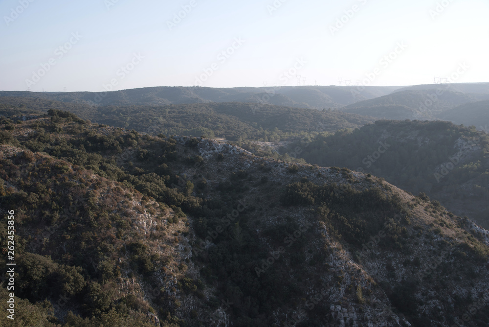 paysage de collines du sud de la France